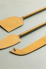 GAURI KOHLI Brittany Agate Cheese Knives, Set of 3