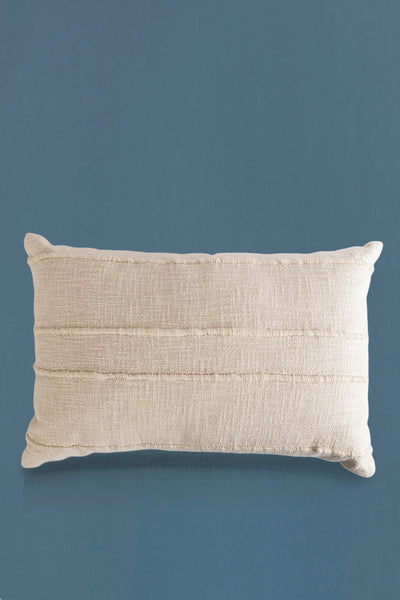 Gauri Kohli Fursat Ivory Throw Pillow with Insert, 18X18