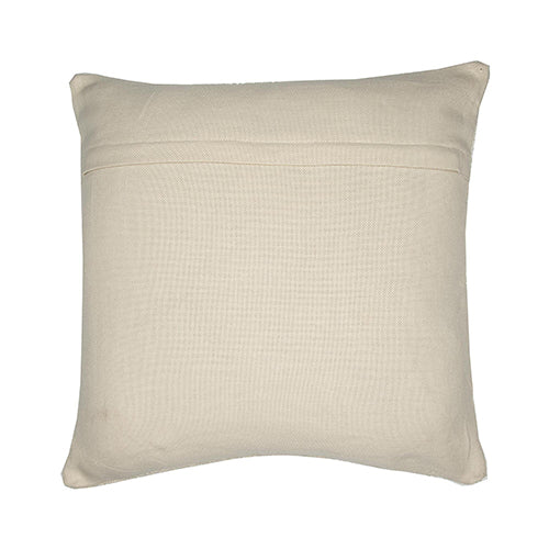 Textured handwoven throw pillow with subtle colors